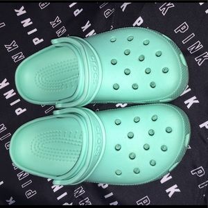 Teal Crocs